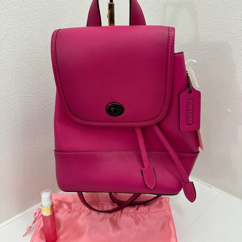 Cerise (Hot Pink) Coach Originals Day Pack Style Number 3334 circa 2020